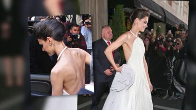 Katie Holmes Shows Off Her Bony Frame in Odd Backless Dress at Met Ball
