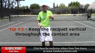 Tennis Forehand Technique Tips from Coach Tom Avery at TomAveryTennis.com