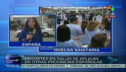 Huelga en España contra recortes al presupuesto