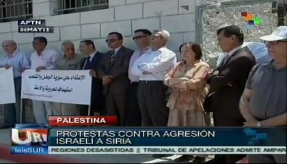 Palestinos rechazan ataque israelí en Siria