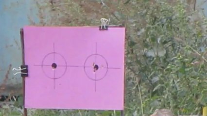 Airgun Weihrauch HW80 grouping fire at 25m (7-5-13) .. Part 4