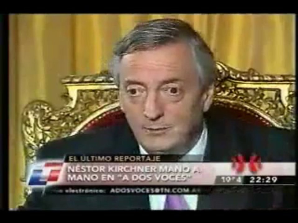 Néstor Kirchner sobre el INDEC