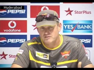 Sunrisers Hyderabad pre match press conference07052013
