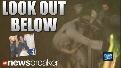 CAUGHT ON VIDEO: Pakistani Politician Injured After Fall at Rally