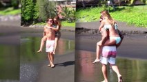 Audrina Patridge en vacances à Tahiti en bikini... avec son petit-ami