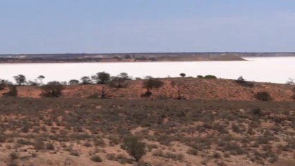 Australie-Desert de sel dans l"outback