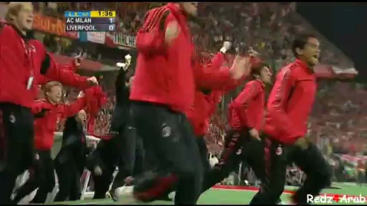 هدف ميلان الأول من باولو مالديني - نهائي الأبطال 2005