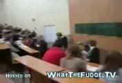 Student on Drugs Freaks Out in Class