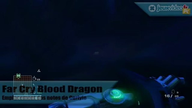 Far Cry 3 : Blood Dragon - Trucs et astuces - Emplacement des notes de Carlyle #7