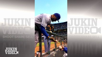 Matt Kemp Gives Away Jersey, Hat, Cleats