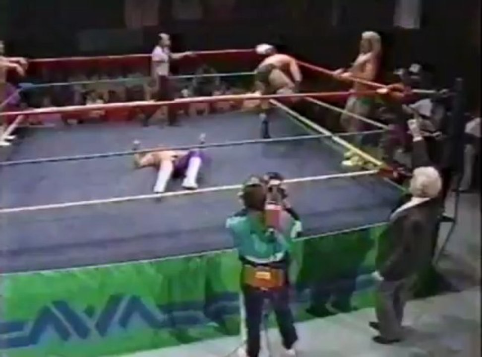 66. 89-01-21 Ric Flair & Barry Windham vs. Ricky Steamboat & Eddie Gilbert (World Championship Wrestling)