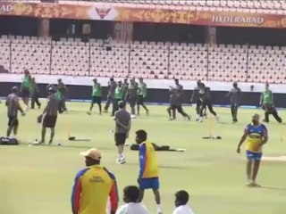 Sunrisers Hyderabad in practice session