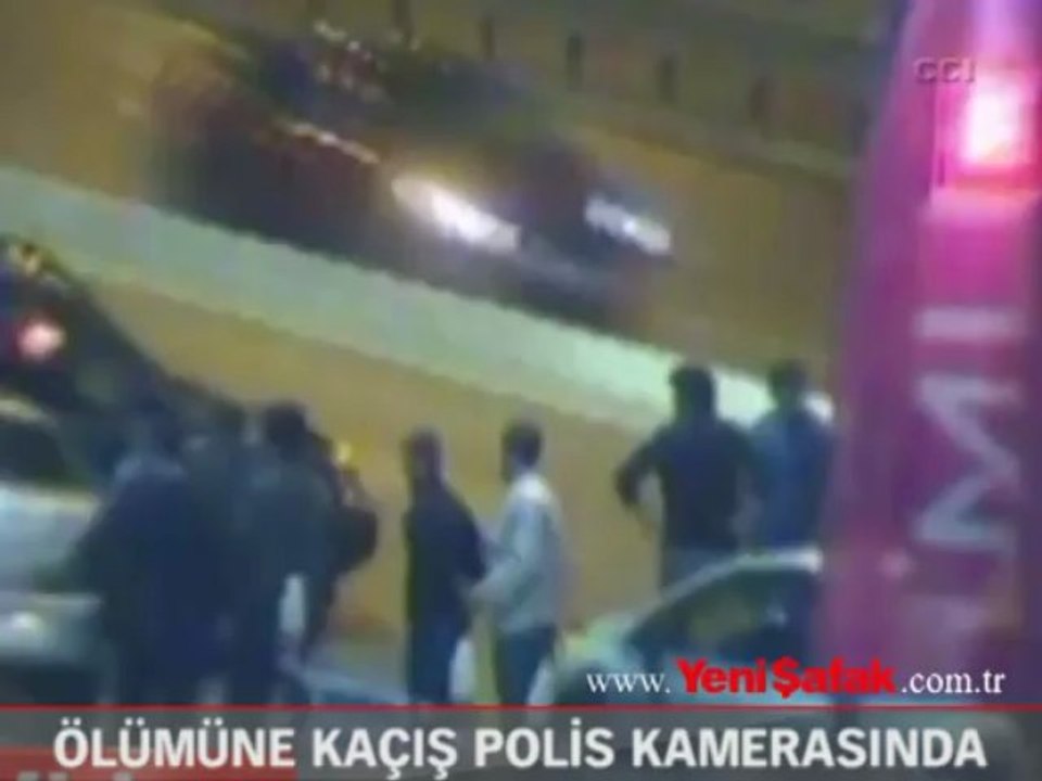Ölümüne kaçış polis kamerasında
