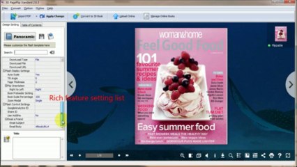 How to get start to use 3d page flip standard