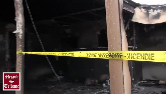 CAP D'AGDE - 2013 - Nouvel établissement incendié sur L'ile des Loisirs.