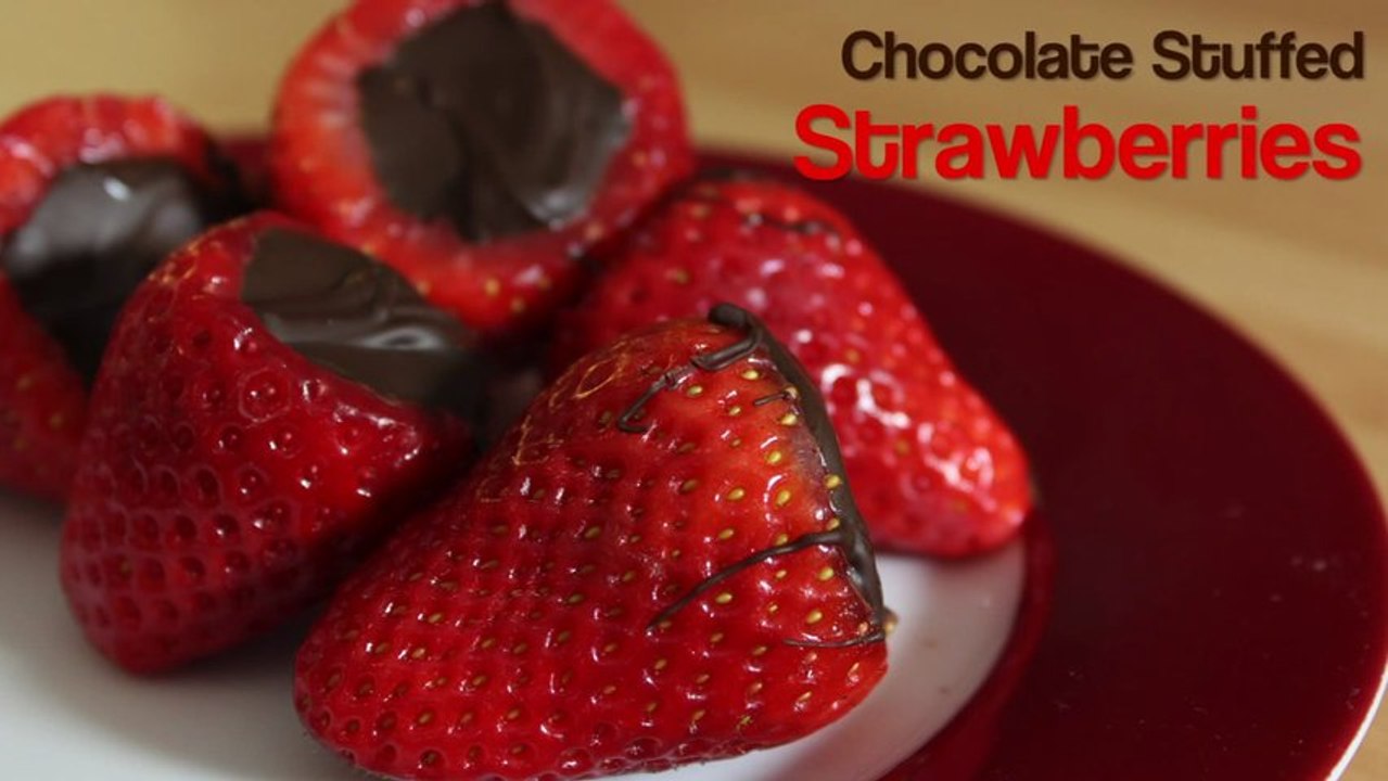 Chocolate stuffed Strawberries Recipe