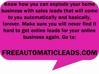 Tips on Online Lead Generation (Part 3 of 5)
