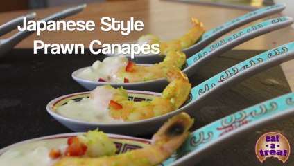Prawn Canapes - Japanese Style