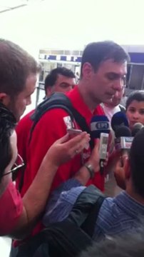 Δηλώσεις Μπαρτζώκα πριν την αναχώρηση του Ολυμπιακού για Λονδίνο (2)