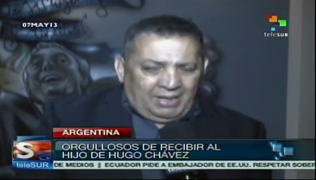 Acto homenaje en honor a Néstor Kirchner y Hugo Chávez