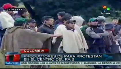 Productores de papa de Colombia exigen apoyo del gobierno
