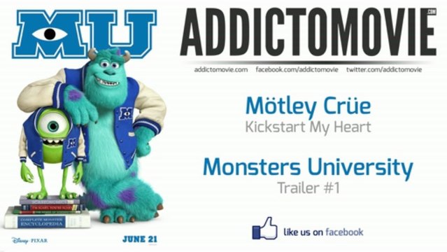Monsters University - Trailer #1 Music #1 (Mötley Crüe - Kickstart My Heart)