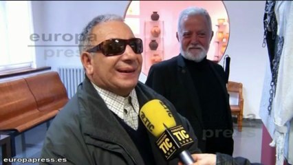 Grupo de la ONCE visita Exposición del Quijote