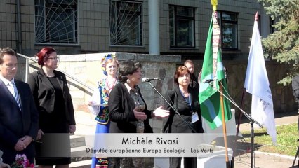 Tchernobyl : Inauguration d'un centre de santé par Michèle Rivasi