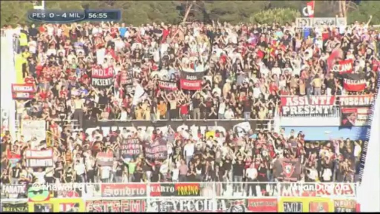 Mario Balotelli Second Goal Against Pescara 8-5-2013