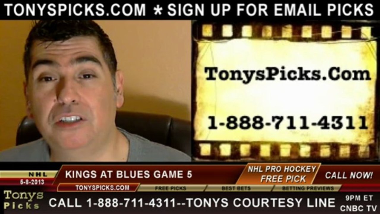 St Louis Blues versus LA Kings Pick Prediction NHL Playoff Game 5 Odds Preview 5-8-2013