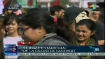 Estudiantes chilenos siguen su lucha por la educación