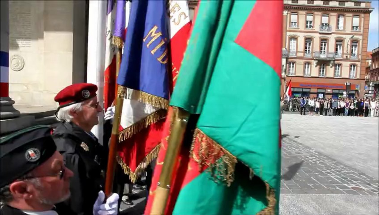 Commémoration du 8 mai 1945 à Toulouse.