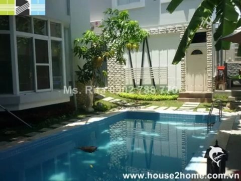 Best price villa w_ pool for rent in My Phu, Phu My Hung, Dist.7, HCMC 2500$_month.