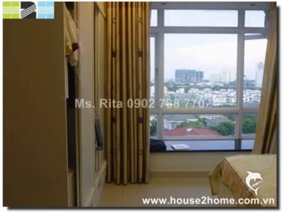 Nice apartment for rent in Riverside, Phu My Hung, Dist.7, HCMC, 800$_month.