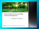 Jakarta Capital Environmental Blog, Crown Eco Management: Guiding Principles