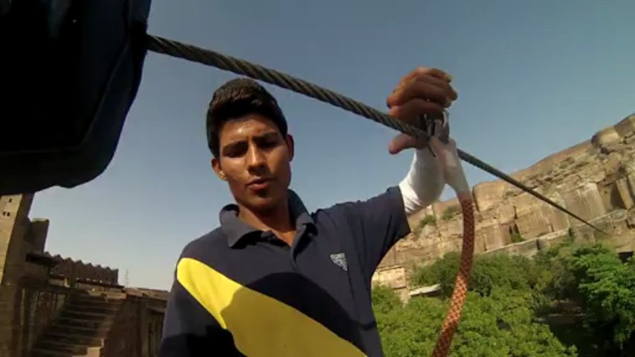 Tyrolienne autour de Jodhpur