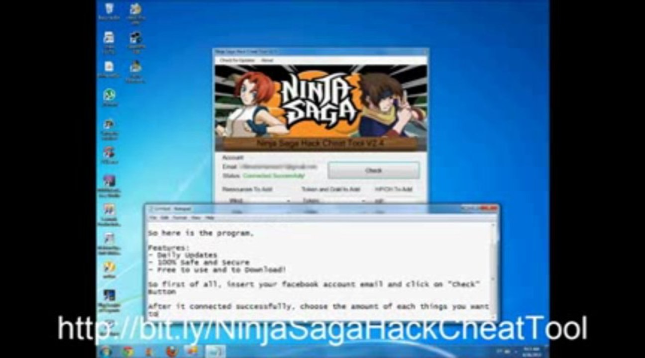Ninja Saga Hack Cheat Tool V2.4 Free Download [WORKING]