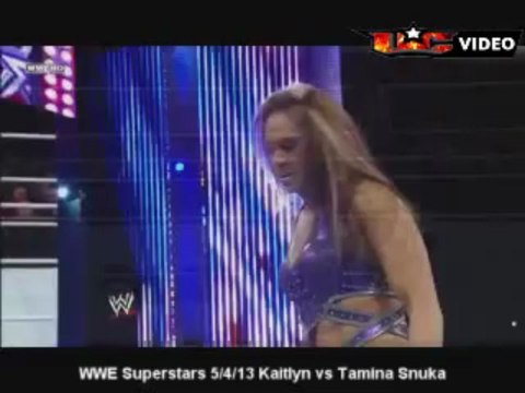 WWE Superstars 5-4-13 Kaitlyn vs Tamina Snuka