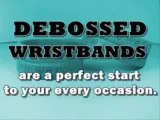 Debossed Silicone Rubber Bracelet Wristbands