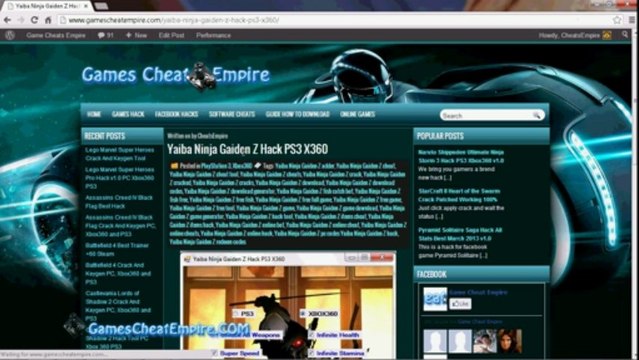 Yaiba Ninja Gaiden Z Hack PS3 X360