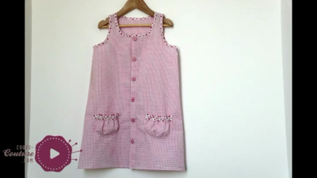 cours de couture - Comment coudre une robe tablier - tuto de couture