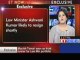 Law Minister likely to resign, Manish Tewari may replace him