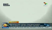 Volcán Popocatepetl lanza ceniza en México