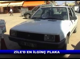 ZİLE DE EN İLGİNÇ PLAKA