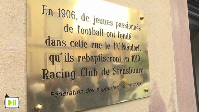 Hommage au FC Neudorf 1906, l'ancêtre du RC Strasbourg
