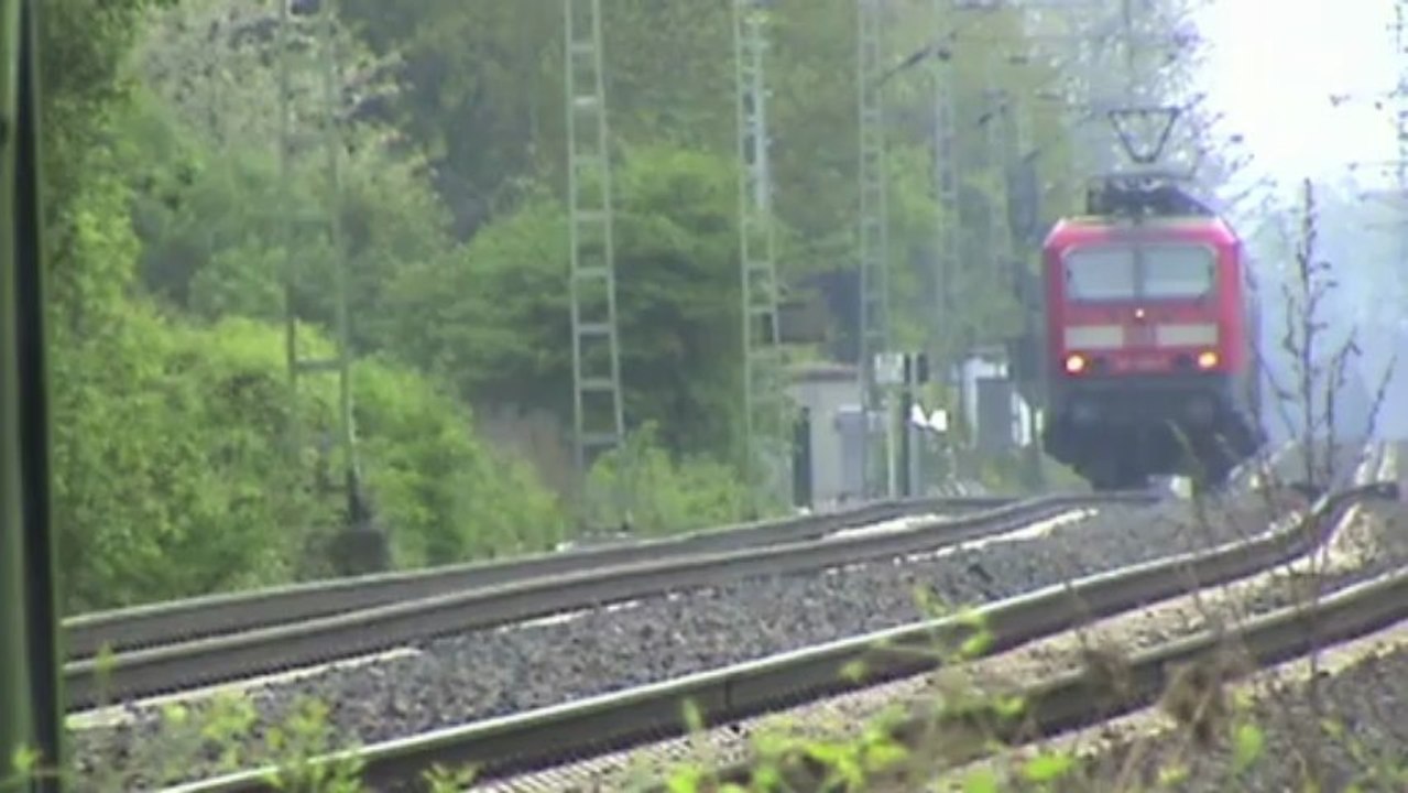 Züge Hammerstein Leutesdorf, Captrain 186, WLB 182, 2x 151, 2x 189, 5x 185, 3x 143, ICE II, 4x 425