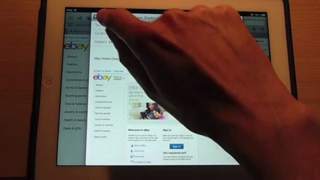 The Drawing Gestures feature of iCab Mobile