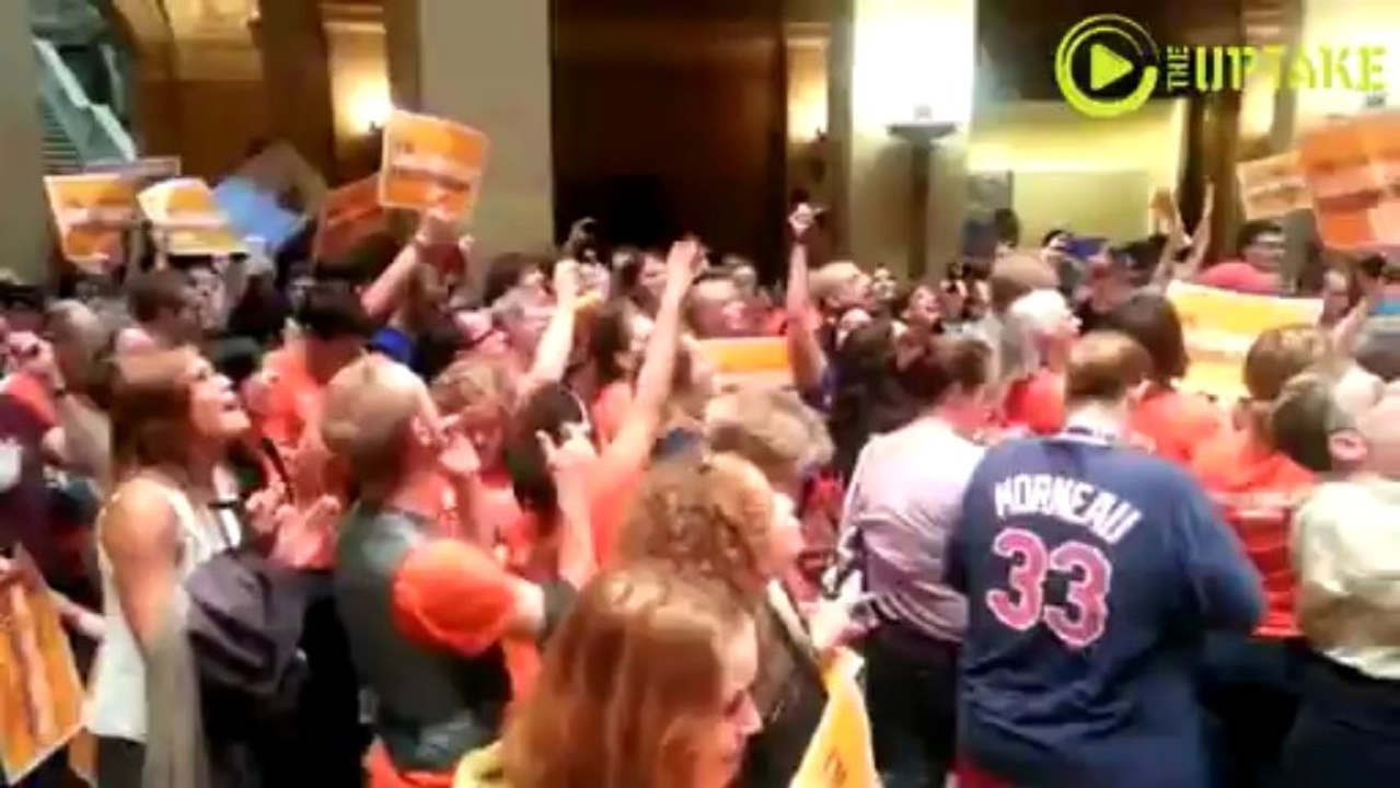 Crowd Celebrates Same-Sex Marriage Vote In MN House