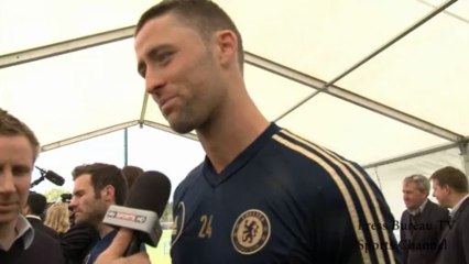 Gary Cahill pre Chelsea vs Benfica