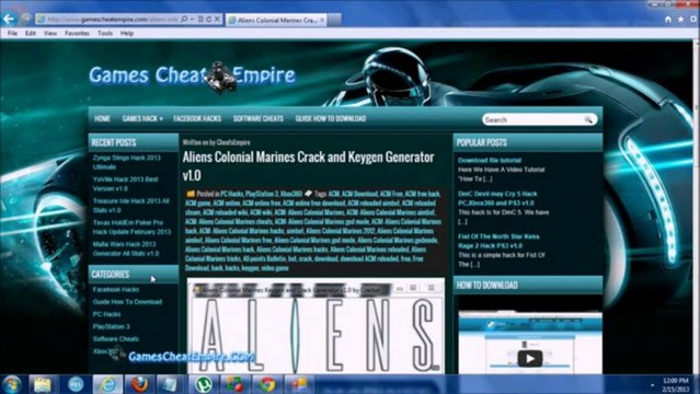 Aliens Colonial Marines Crack and Keygen Generator PC Xbox360 PS3